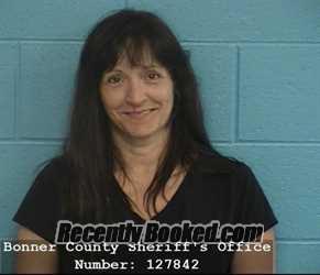 Booking photo from Bonner County, Idaho