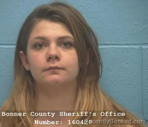 Mugshot of ALYCIA RENEE GRUNSTEIN booked in Bonner County, Idaho on July 30, 2026