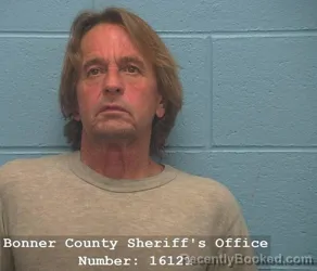 Mugshot of TROY DON REINBOLD booked in Bonner County, Idaho on March 26, 2026