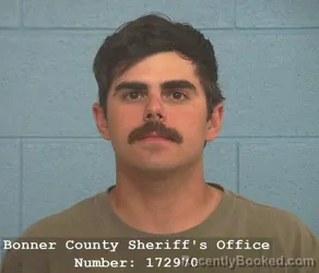 Mugshot of JACOB LEE CRUM booked in Bonner County, Idaho on April 5, 2026