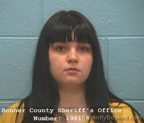Mugshot of AMAIRA RYLEE MCELYEA booked in Bonner County, Idaho on May 15, 2026