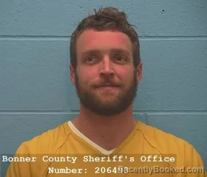 Mugshot of BENJAMIN ROY JOHNSON booked in Bonner County, Idaho on April 24, 2026