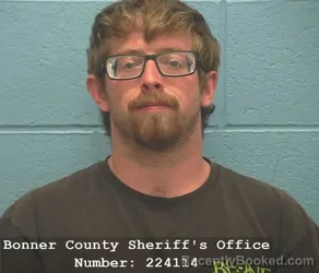 Booking photo from Bonner County, Idaho