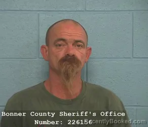 Mugshot of JAMES PATRICK BENNETT booked in Bonner County, Idaho on April 22, 2026