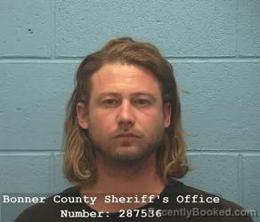 Booking photo from Bonner County, Idaho