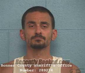 Mugshot of Jason Nicholas Eidson booked in Bonner County, Idaho on September 30, 2026