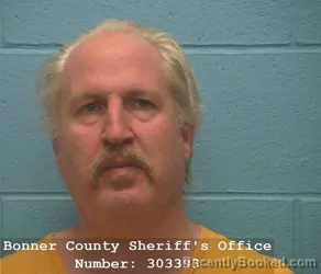 Mugshot of OLIVER CHARLES BARDIN booked in Bonner County, Idaho on April 21, 2026