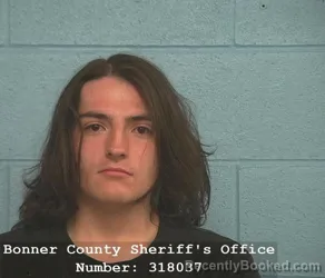 Booking photo from Bonner County, Idaho