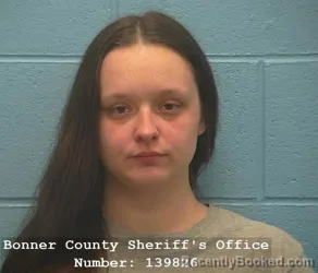 Mugshot of JADA MICHELLE GARDNER booked in Bonner County, Idaho on March 20, 2026