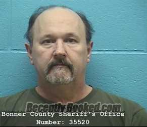 Booking photo from Bonner County, Idaho