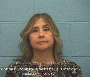 Booking photo from Bonner County, Idaho