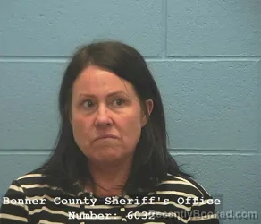 Mugshot of HEATHER MEADOW PHILLIPS booked in Bonner County, Idaho on March 17, 2026