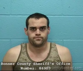 Mugshot of COLIN PATRICK JACKMAN booked in Bonner County, Idaho on July 21, 2026