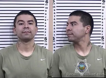Mugshot of ADRIAN JAVIER FERRER booked in Bonneville County, Idaho on July 8, 2026