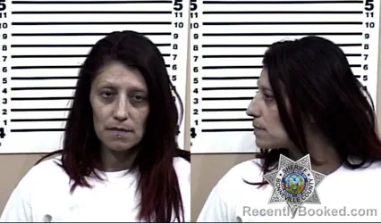 Mugshot of DARLENE VANESSA PEREZ booked in Bonneville County, Idaho on May 23, 2026