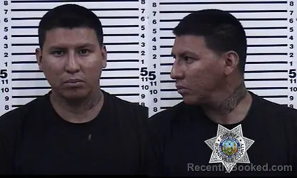 Mugshot of MARIO ARTURO GARCIA CAMACHO booked in Bonneville County, Idaho on August 1, 2026
