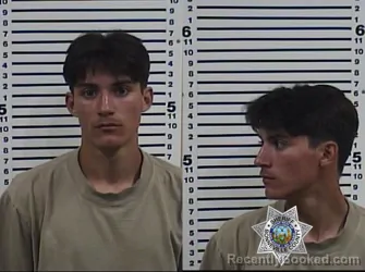 Mugshot of KADE REX YOUNG booked in Bonneville County, Idaho on March 27, 2026