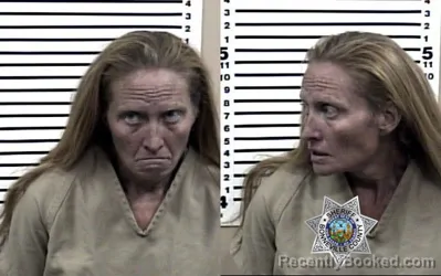 Mugshot of NICOLE MARIE MERRELL booked in Bonneville County, Idaho on July 28, 2026