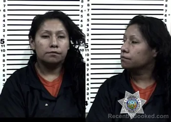 Mugshot of TRISTA AILEEN TETON booked in Bonneville County, Idaho on March 13, 2026