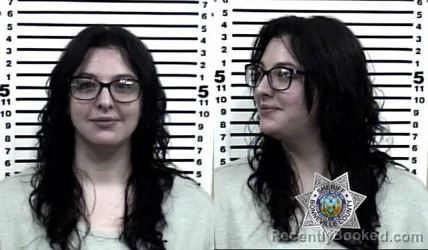 Mugshot of ADREANNA MAY AGOSTO booked in Bonneville County, Idaho on March 20, 2026