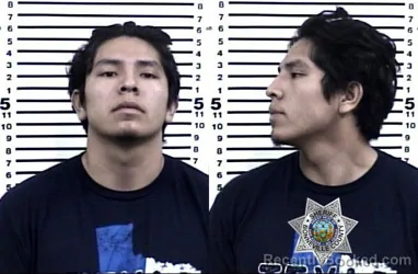 Mugshot of MARCUS LASHAWN GEORGE booked in Bonneville County, Idaho on June 1, 2026