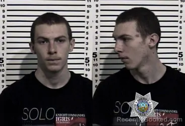 Mugshot of JUSTIN GENE LEFFLER booked in Bonneville County, Idaho on March 23, 2026