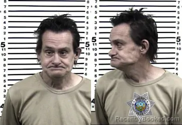 Mugshot of MICHAEL ELMO KIRSHBAUM booked in Bonneville County, Idaho on March 25, 2026