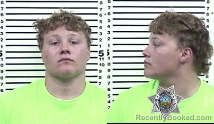 Mugshot of Trevin Lee Scott Neitzel booked in Bonneville County, Idaho on August 28, 2026