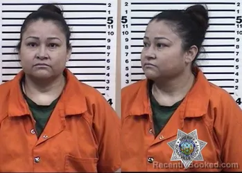 Mugshot of MARIA PENA RODRIGUEZ booked in Bonneville County, Idaho on May 20, 2026