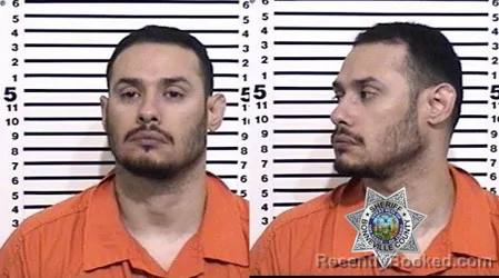 Mugshot of MIGUEL GODINA booked in Bonneville County, Idaho on July 30, 2026