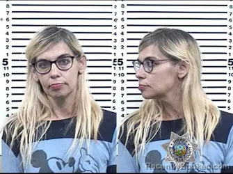Mugshot of AMBER JANE BALL booked in Bonneville County, Idaho on August 1, 2026