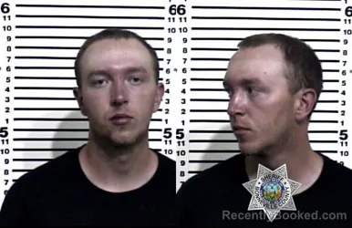 Mugshot of Weston James Marker booked in Bonneville County, Idaho on August 23, 2026