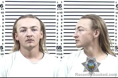 Mugshot of Daniel Xyzavior Hartman booked in Bonneville County, Idaho on August 23, 2026