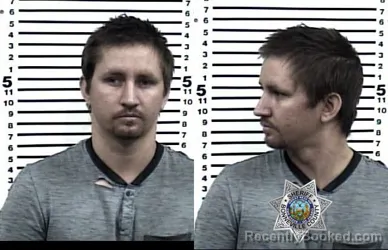 Mugshot of Trenton Rylan Stuart booked in Bonneville County, Idaho on August 26, 2026