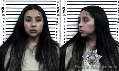 Mugshot of Yessica Arteaga-Chavez booked in Bonneville County, Idaho on September 14, 2026