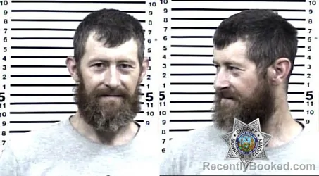 Mugshot of Adam Marcell Staggie booked in Bonneville County, Idaho on August 23, 2026