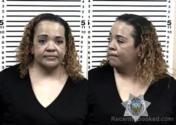 Mugshot of TANISHA CHEVETTE HILL booked in Bonneville County, Idaho on March 25, 2026