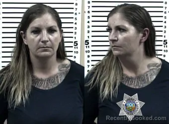 Mugshot of CHANTEL DAWN BORRON booked in Bonneville County, Idaho on March 22, 2026