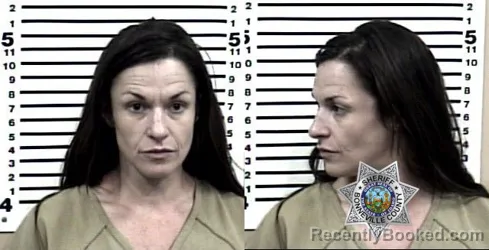 Mugshot of Megan Lee Sasinouski booked in Bonneville County, Idaho on August 31, 2026