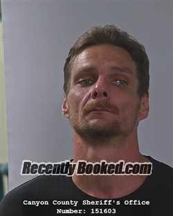 Booking photo from Canyon County, Idaho