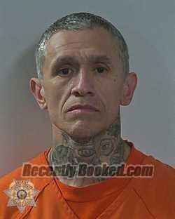 Mugshot of Mario Jr Balderas booked in Canyon County, Idaho on August 27, 2026