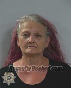 Mugshot of STEPHANIE SUE JOHNSON booked in Canyon County, Idaho on May 14, 2026