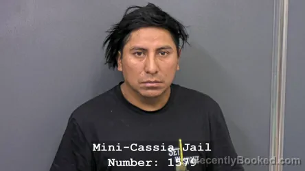 Mugshot of RICHARD HUAMAN-HUAMANI booked in Cassia County, Idaho on July 1, 2026