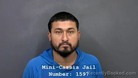 Mugshot of JOSE ADRIAN ESQUIVEL-GARCIA booked in Cassia County, Idaho on July 2, 2026