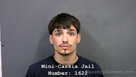 Mugshot of SETH CARMELO OWENS booked in Cassia County, Idaho on July 2, 2026