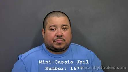 Mugshot of CARLOS ABEL RUIZ booked in Cassia County, Idaho on July 3, 2026