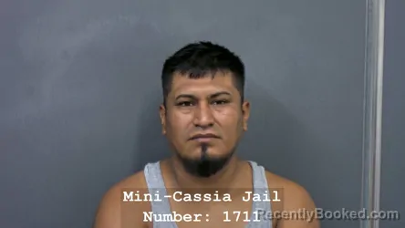 Mugshot of ALANN FREDY ROGEL BERNAL booked in Cassia County, Idaho on July 3, 2026
