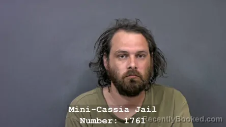 Mugshot of TYLER RICHARD BURCH booked in Cassia County, Idaho on July 4, 2026