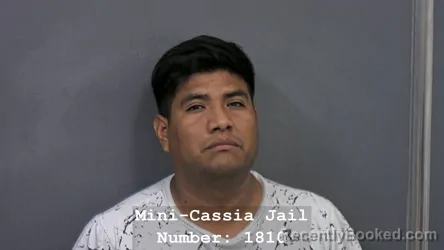 Mugshot of MARCOS ARRIAGA ARELLANO booked in Cassia County, Idaho on July 6, 2026
