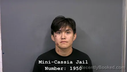 Mugshot of XAVIER THERON CHARLEY booked in Cassia County, Idaho on July 8, 2026